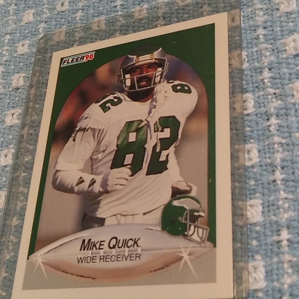 Mike quick 1990 football card number 88